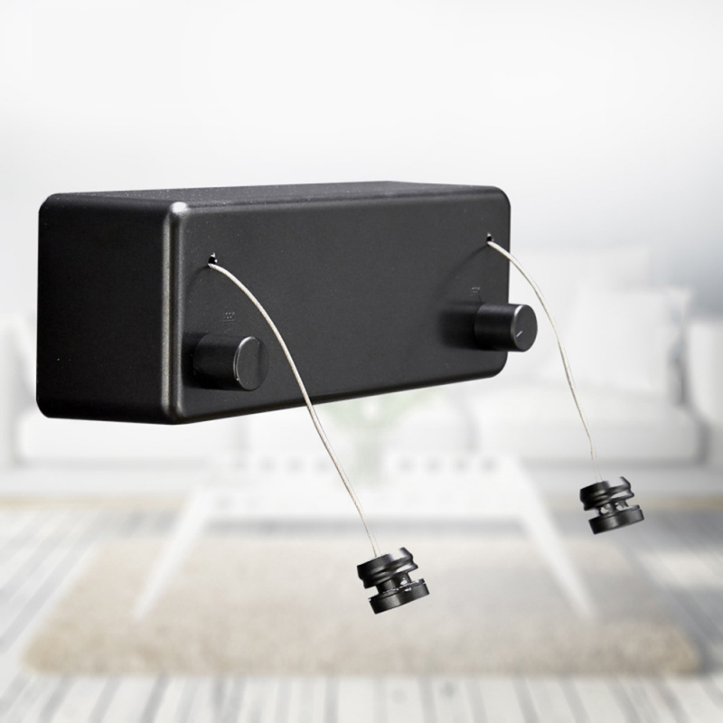 Telescopic Invisible Clothesline Free Punch Balcony Hotel Indoor Double-line Bathroom Home Retractable Clothes Rack