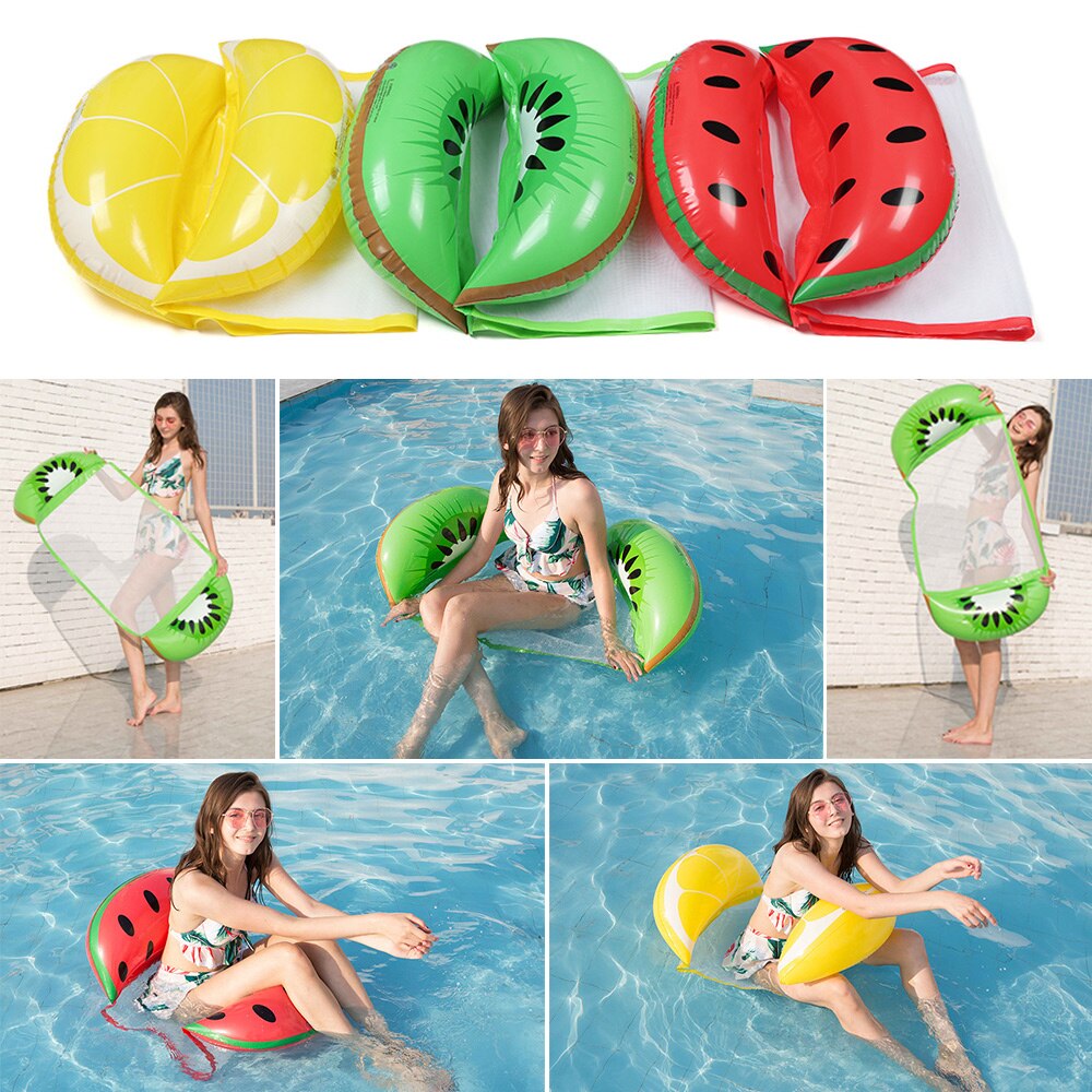 1Pcs 4-in-1 Foldable Inflatable Floating Row Swimming Pool Floats Adult Size Float Hammock Chair Raft Lake Fun Water Toys