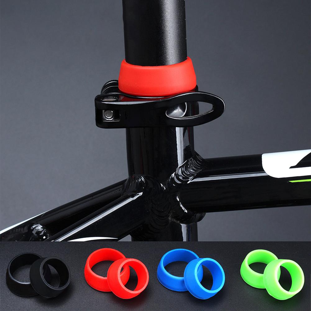 1Pc Weiche Silikon Mountainbike Sattelstütze Staub Abdeckung Fahrrad Schutzhülle Ring Radfahren Wasserdichte Mountainbike Sattelstütze