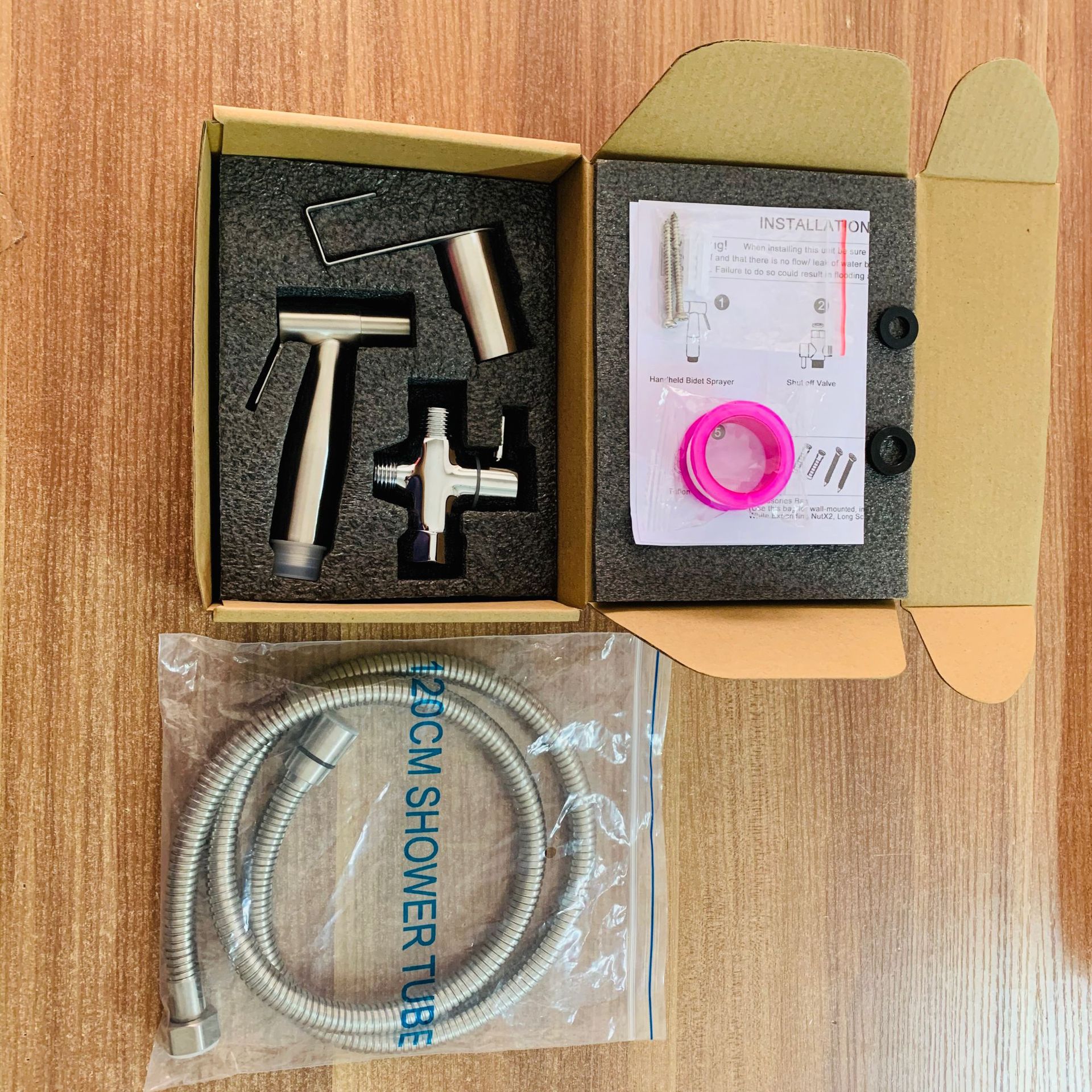 Stainless Steel Handheld Toilet bidet sprayer set Kit Hand Bidet faucet for Bathroom hand sprayer shower head self cleaning