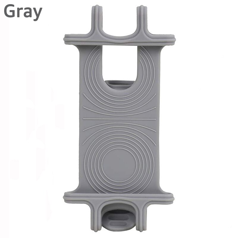 Uniwersalny silikonowy uchwyt rowerowy na telefon komórkowy Uchwyt motocyklowy na kierownicę Stojak na iPhone 12 11 Pro Max XS Xiaomi: SZARY