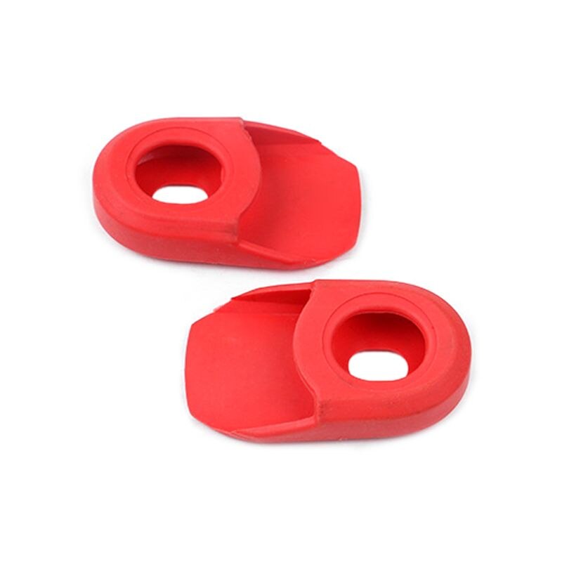 2 stuks racefiets fixed gear carbon crankstel crankbeschermer afdekkap: Rood