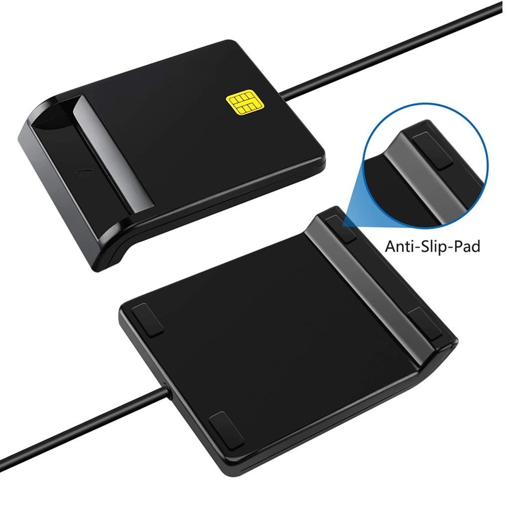 UTHAI X01 lector de tarjetas inteligentes USB para tarjeta bancaria IC/ID lector tarjetas EMV de para Windows 7 8 10 Linux