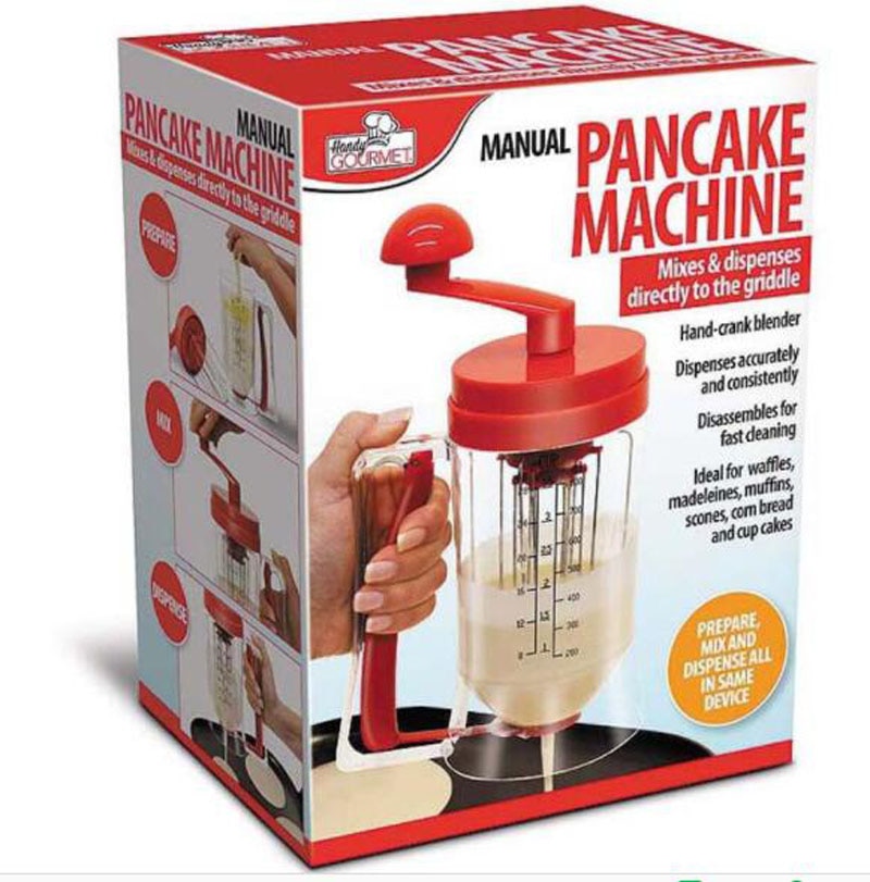 Håndholdt manuel pandekage cupcake dej mixer blender maskine speratator værktøj – Grandado
