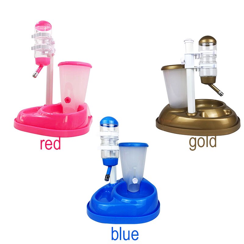 Alimentador automático 2 em 1 para animais de estimação, fonte de bebedouro com suporte e tigela, dispensador de comida para cães e gatos, produto para animais de estimação