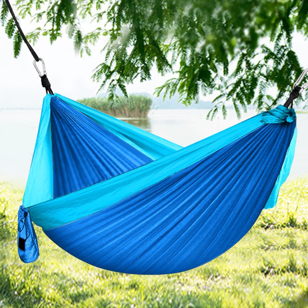 Camping Hammock Portable Nylon Hammock Tent Parachute Fabric For Travel Hiking Backpacking Camping Hanging Chair