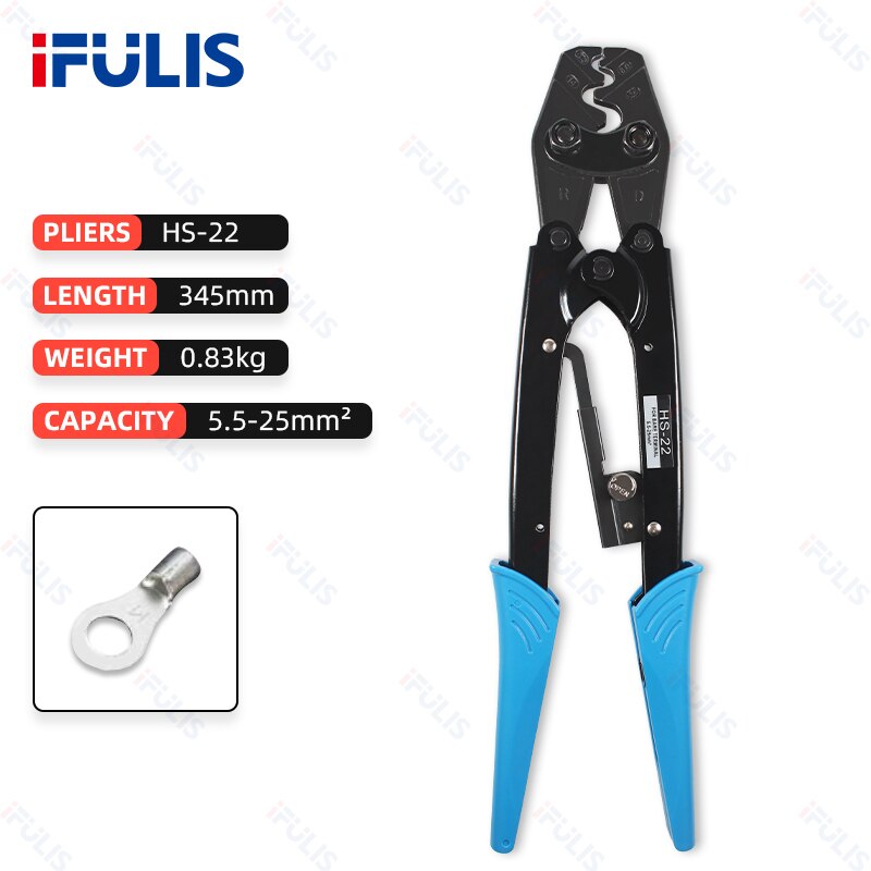 Japanese Multi-functional Crimping Tool Plier Pliers Pressure Clamp Crimper Crimp Electrical For Ferrule Hand Mini Small: HS-22