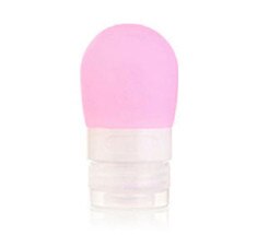 OnnPnnQ Portable Round Silicone Travel Bottles Cosmetics Shampoo Container Candy Color: Pink S
