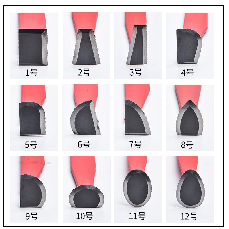 Herramienta de corte de acero de tungsteno con dientes afilados, cuchillo de acero de tungsteno, herramienta de modelado de recorte áspero de cerámica DIY, herramienta de escultura de barro