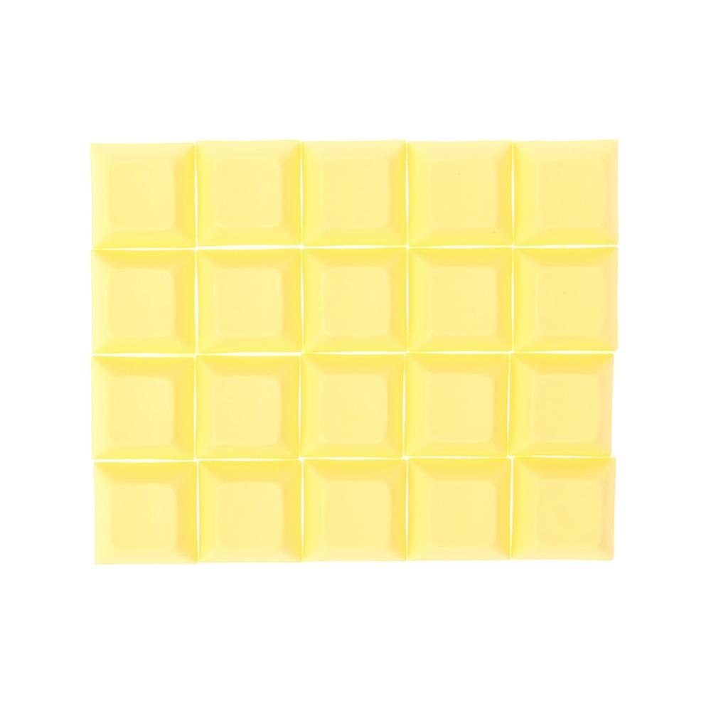 PBT Keycaps DSA 1u Blank Printed Keycaps For Gaming Mechanical Keyboard Grainy Obvious and Not Easy to Shine As ABS keycaps: Bright yellow