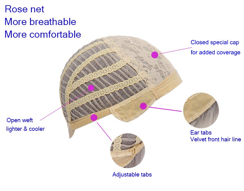 Similler Short Dark Rooted Ombre Purple Synthetic Wig Goth Punk Women Curly Bob Hair Replacement Wigs