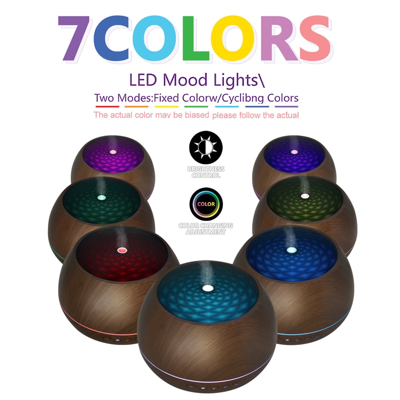 1000ML Multimedia Anion Essential Oil Diffuser With 7 Color Light Air Purify Wireless Stereo Speaker Aroma Diffuser For Home