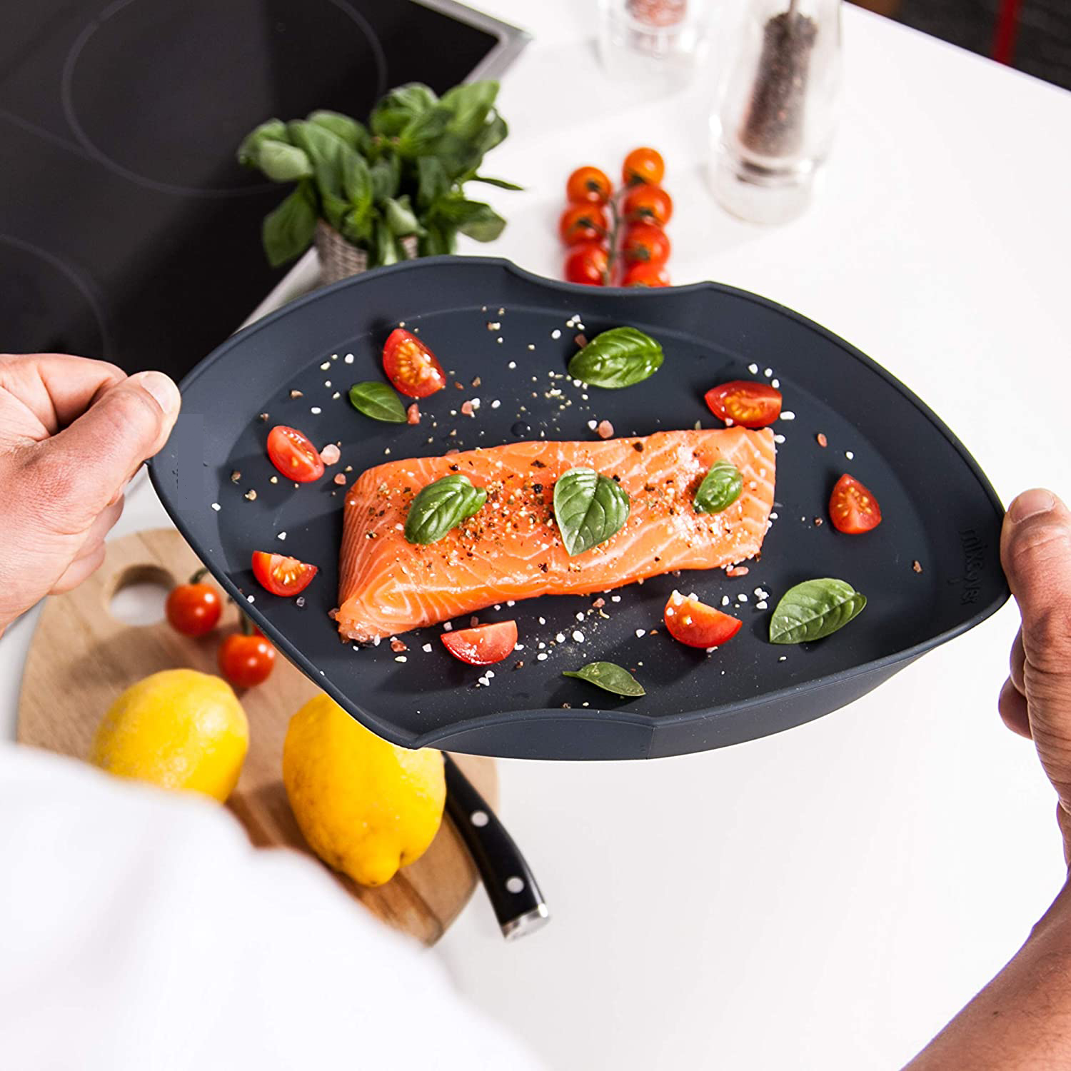 Silicone Baking Tray Mat Steamer Steaming Dish Plate Pan For Varoma Insert Base of Thermomix TM31 TM6 TM5