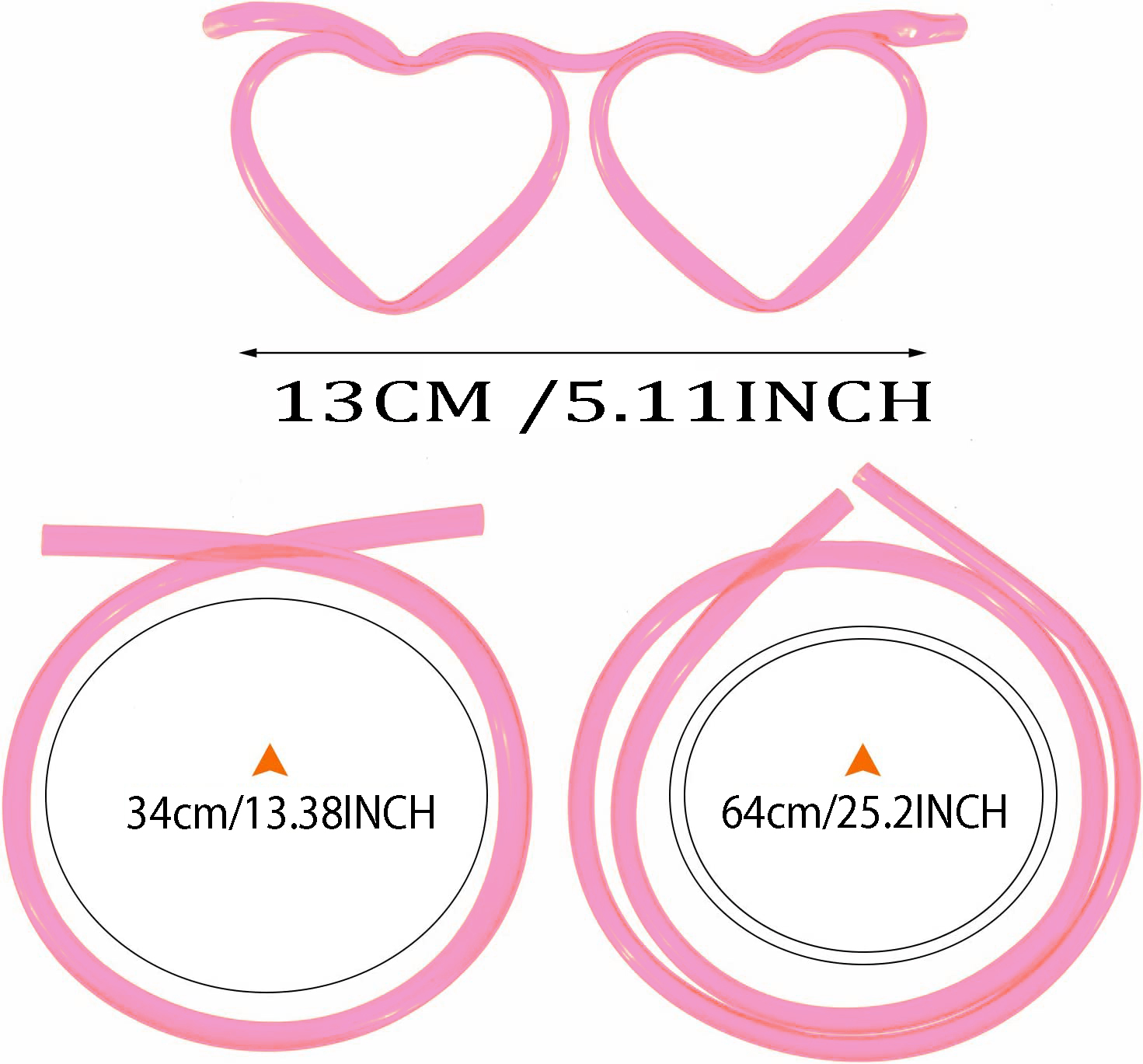 2-8PCS Straw Glasses, Reusable Fun Loop Drinking Straw Eye Glasses, Novelty Eyeglasses Straw for Party Annual Meeting Parties