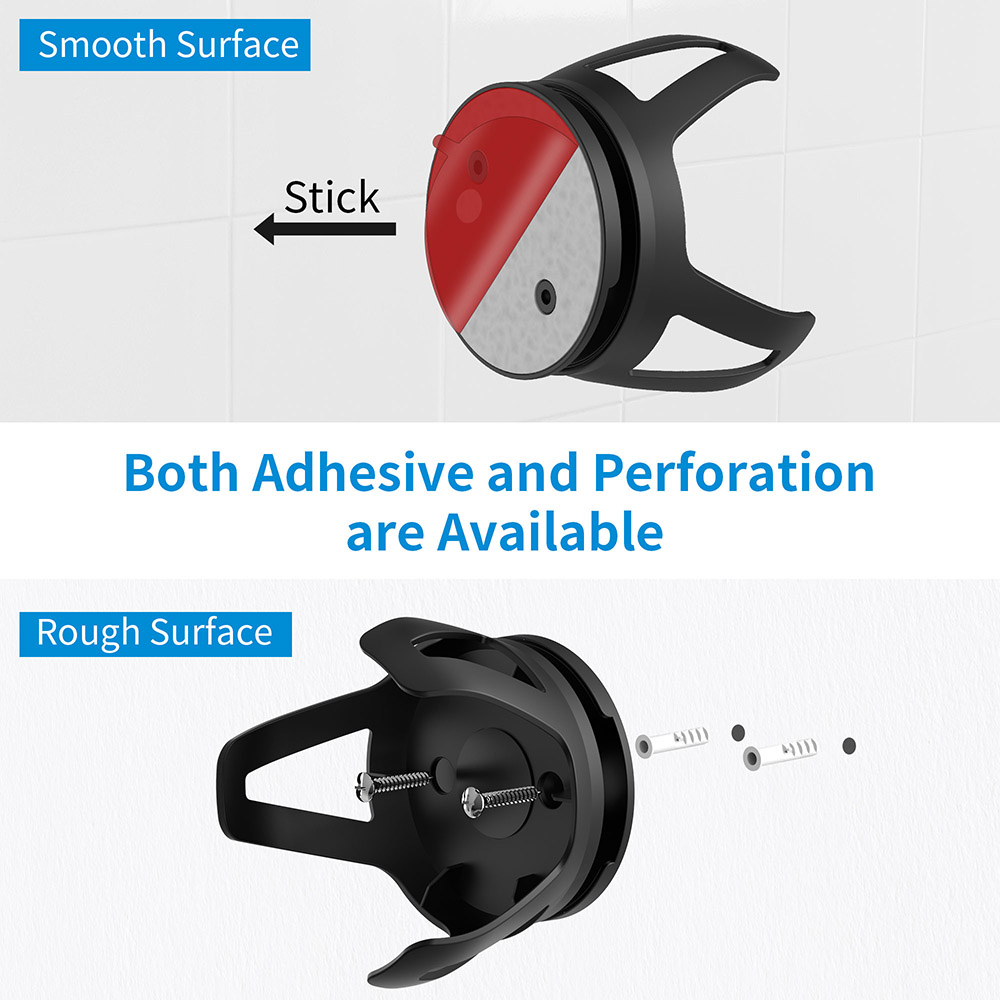 HomeMount Compatible with Homepod Mini Wall Mount - Self Adhesive or Drilling Home pod Mini Mount Perfect Cord Management