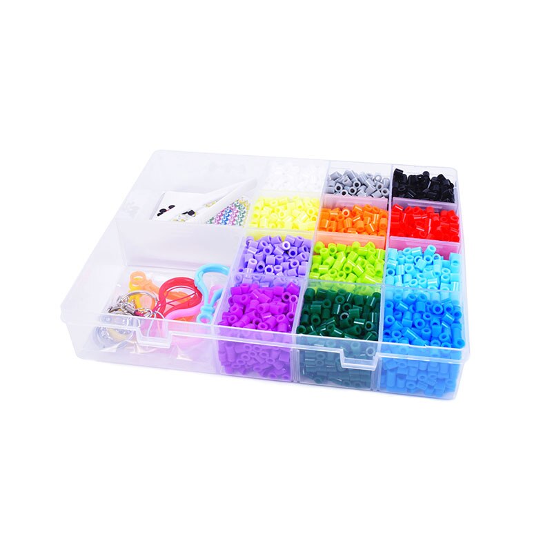 Jinletong 4080Pcs Perler Hama Kralen Set Voor Kinderen Zekering Ijzer Kralen 3D Puzzel Met Pegboards Strijken Papier Accessoire Zekering kralen Set: Default Title
