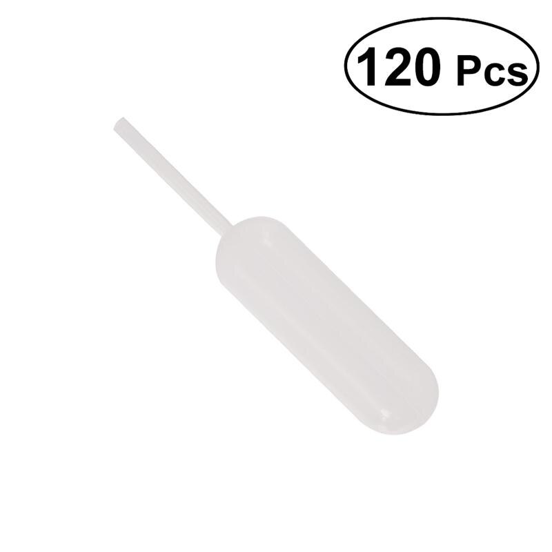 4ml 120 stk klar plast syltetøy dråpeteller halm juice presset saus dråpeteller pipetter