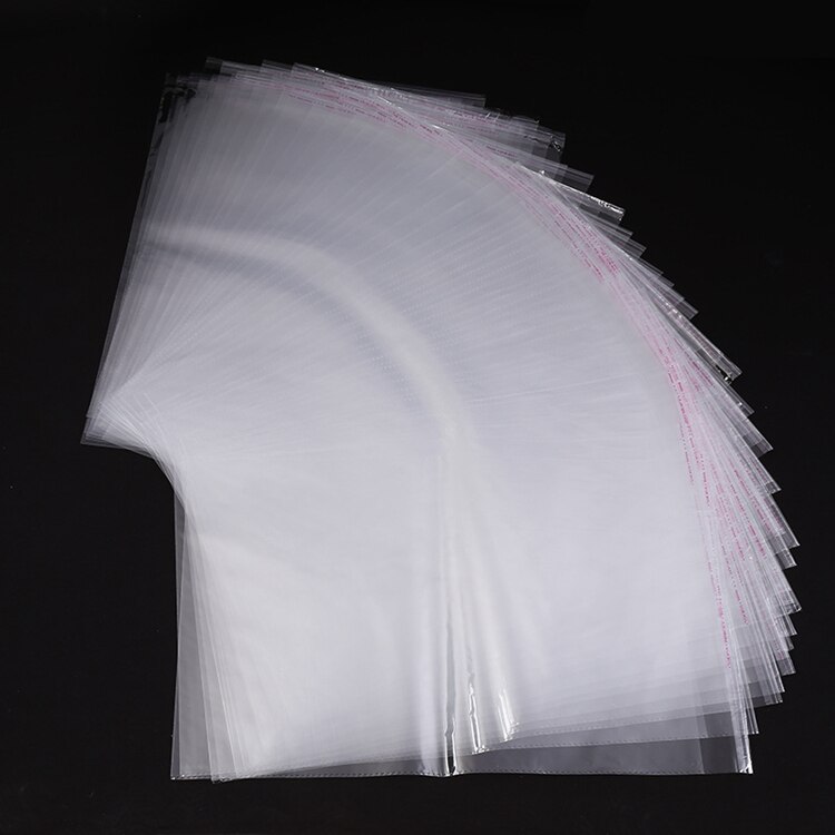 100Stck/8x10-8x32cm transparent selbst-Klebstoff versiegelt tasche OPP kunststoff glas tasche Süssigkeit und schmuck verpackung tasche