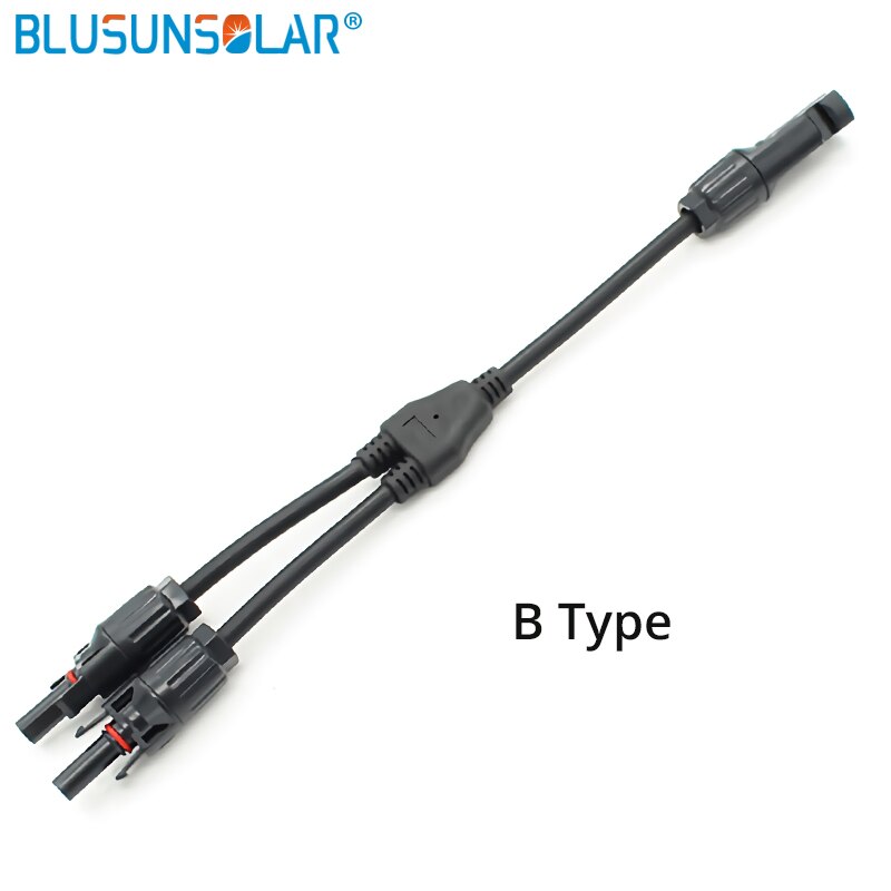 TUV Approved 2 IN1 Solar Connector PV Connector Male to Female Solar Parallel Connector DIY Solar Kits System