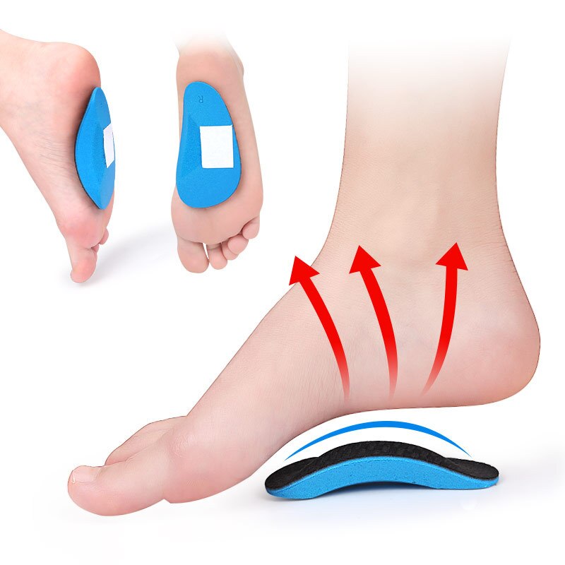 Almohadillas ortopédicas de EVA para pies planos Unisex, plantillas deportivas para el cuidado de los zapatos, accesorios para el arco, Varus Hallux Valgus, 1 par