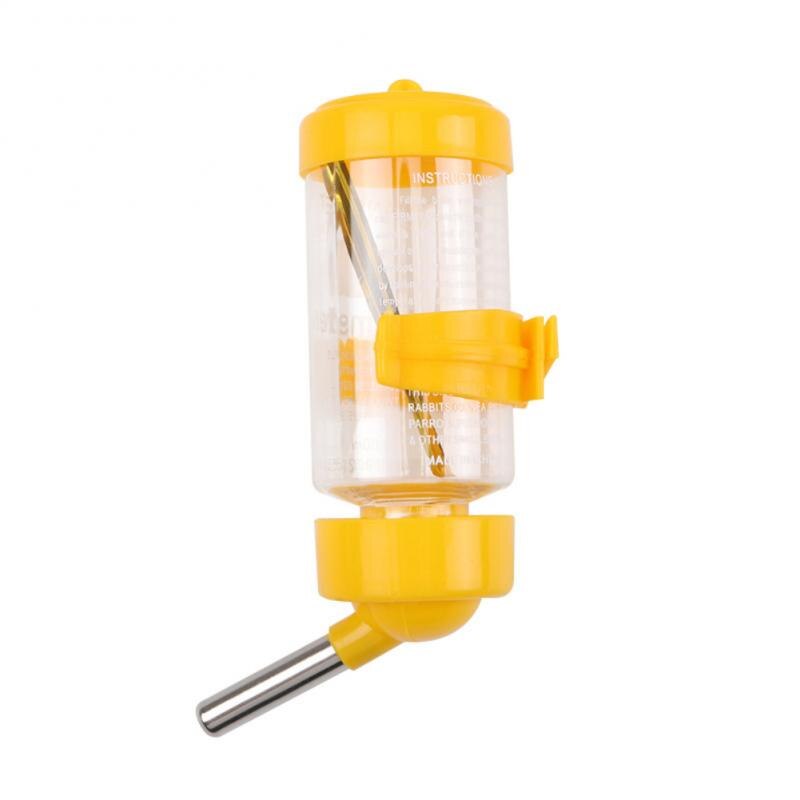 Bebedero para hámster de 80ML y 125ml, botella pequeña para mascotas, suministros para hámster, bebedero para mascotas: yellow / 80ml