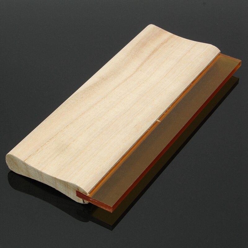 2Pcs Silk Sn Printing Press Squeegee Single 70 Durometer Ink Scraper Tool - 10 Inch & 8 Inch