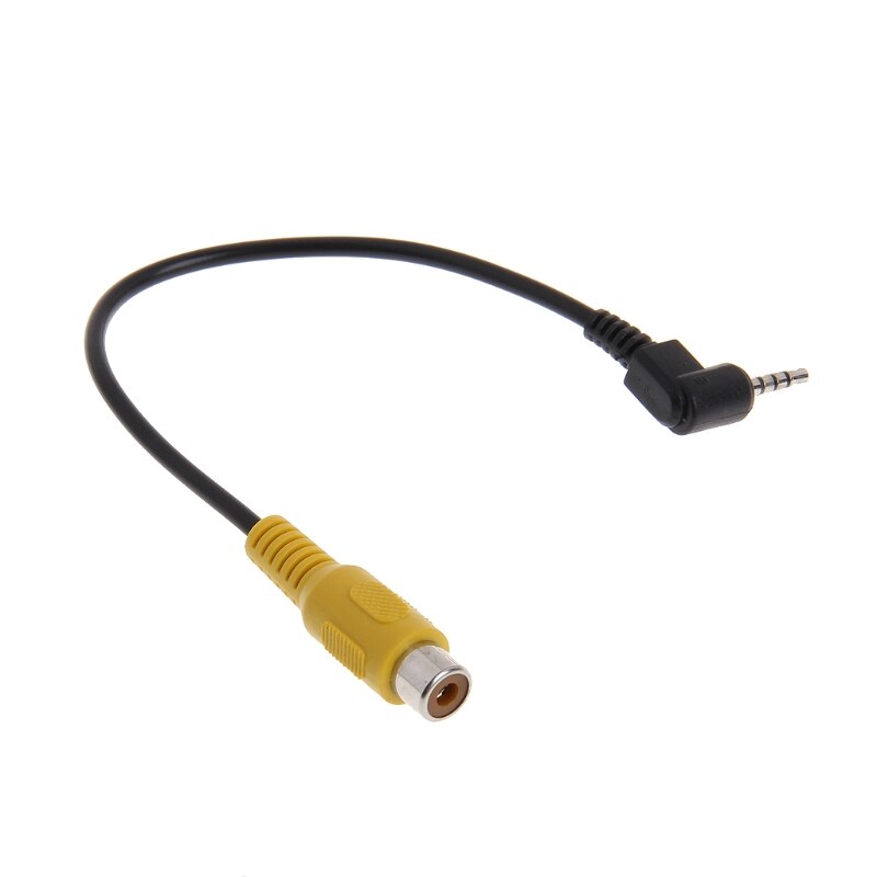 Câble adaptateur convertisseur vidéo 2.5mm prises jack mâles stéréo vers rca femelle pour gps