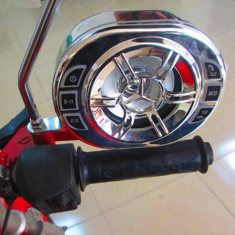 Motorcykel stereohøjttalere 3.5 tommer bluetooth  mp3 afspiller vandtæt fm o til scooter cykel atv utv