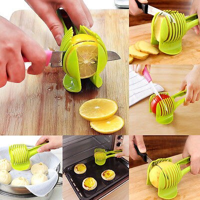 1Pc Aardappel Voedsel Tomaat Ui Citroen Groente Fruit Slicer Ei Peel Cutter Houder