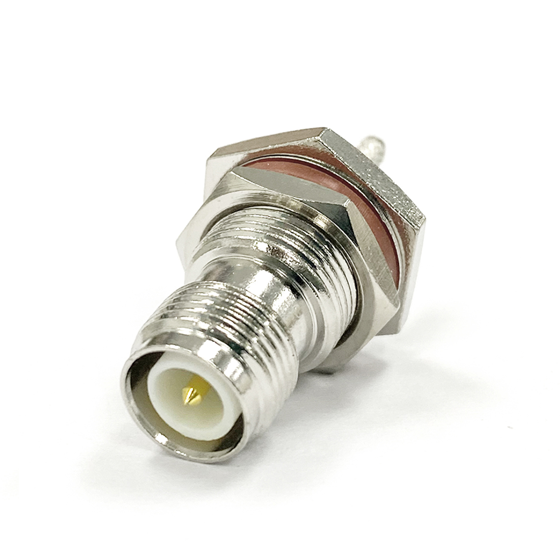 1pc RP-TNC Female Jack Nut RF Coax Convertor Connector Crimp RG316 RG174 LMR100 Straight Nickelplated