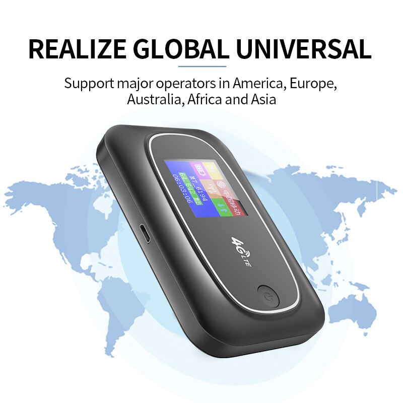 Portable Mobile Hotspot MiFi 4G LTE 300Mbps Wireless Wifi Router SIM Unlocked Global 2.4G Wireless Router