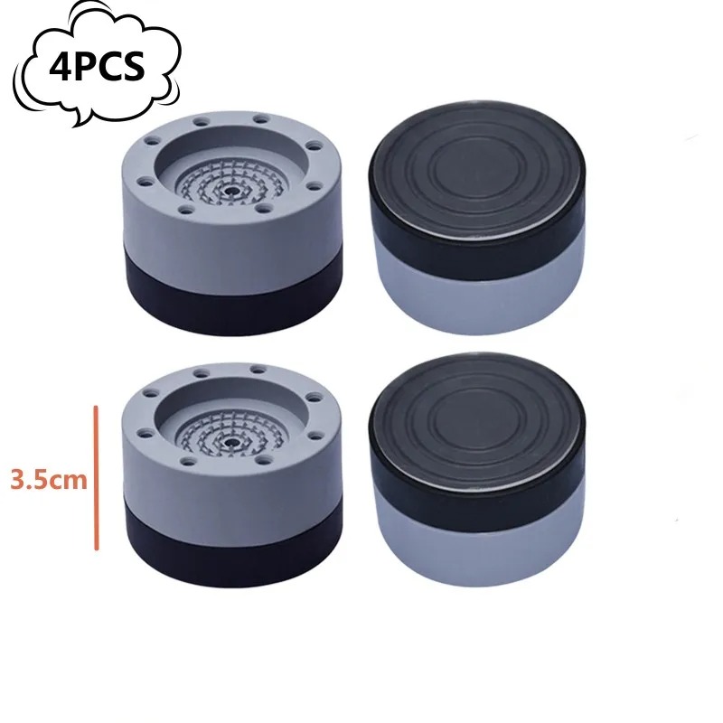 4 stuks anti-vibratie pads voor wasmachines, plastic pootjes, universele stille antislipmat, anti-vibratie pad, pootbasis: Bronzen