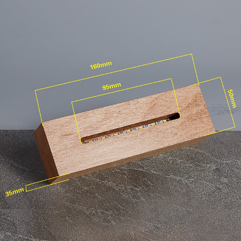 Romantic 3D Lamp Holder Wood Lamp Base Night Light Wedding Decor Lighting Fixture for Acrylic Modern USB Charging Home