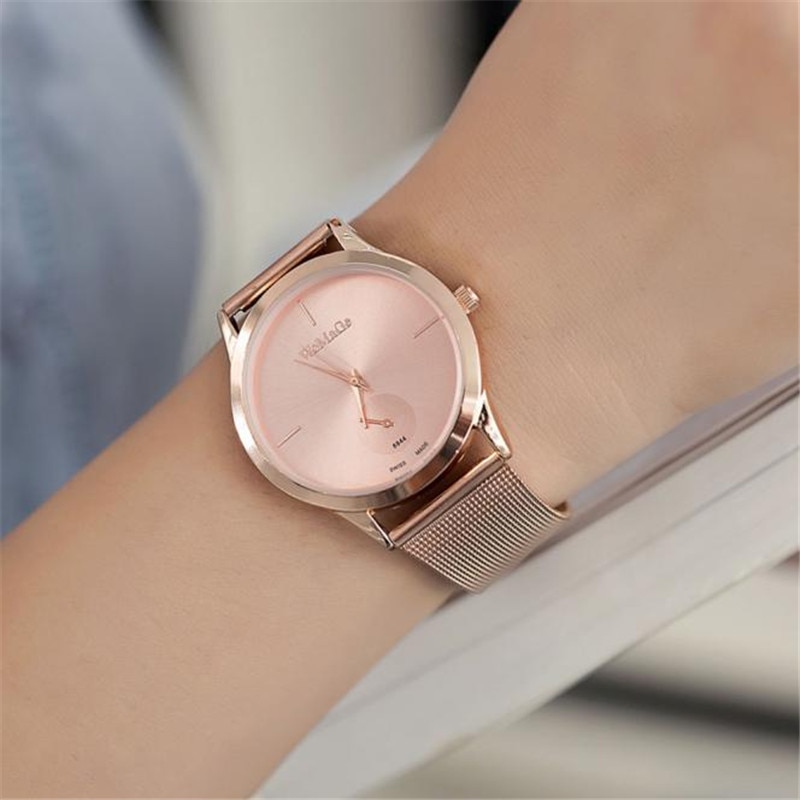Alloy Belt Mesh Watch Unisex Women's watches Minimalist Style Quartz Watch relogio feminino saat Watches for women