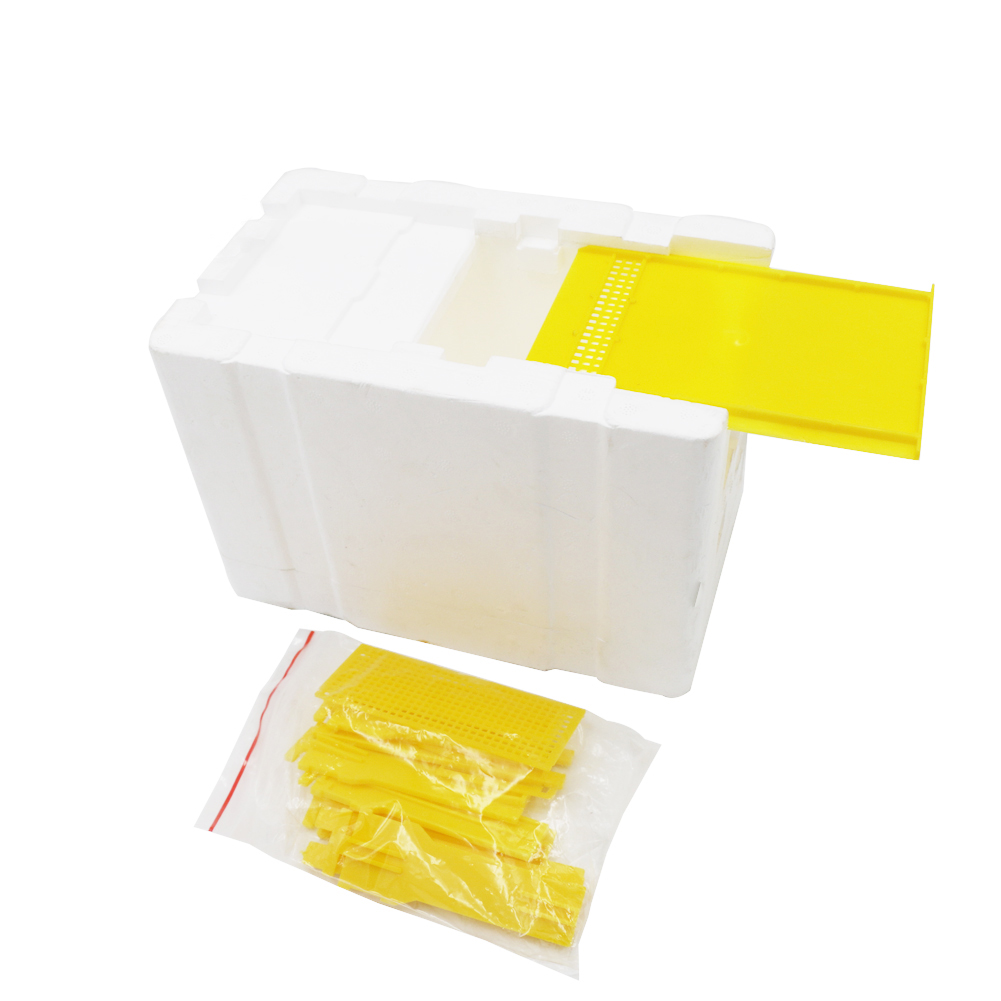 1Pc Foam Beehive Bee Hive Auto Honey Beehive Frames Beekeeping Kit Bee Hive King Pollination Box for Garden Pollination Bee Tool