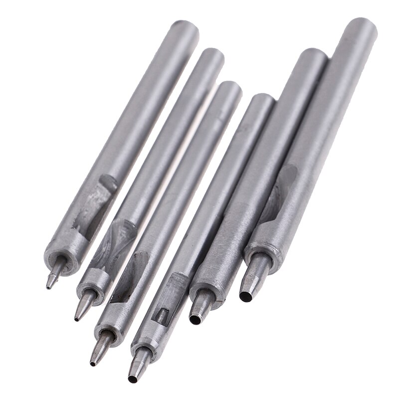 6 Pièces Emporte-pièce Demi-rond Pour Cuir – Outils De Coupe Fin Pour Ceintures, Sacs, Bracelets – Tailles 15 à 40 Mm