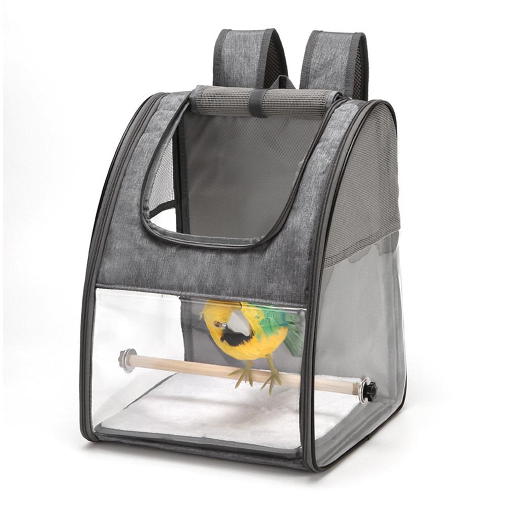 Parrot Bird Cage Carrying Backpack Bird Carrier Bird Travel Cage Backpack With Perch Folding Backpack Carrier For Pet Parrot Cat
