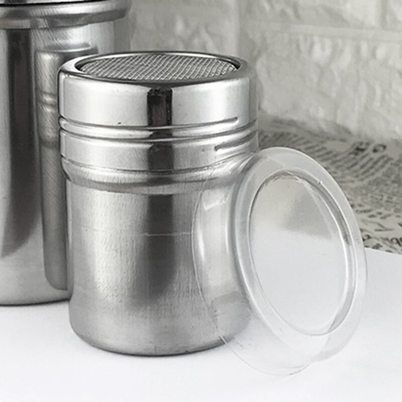 Stainless Steel Chocolate Sugar Shaker Coffee Dusters Cocoa Powder Cinnamon Powder Shaker Spice Dispenser Kitchen Gadgets