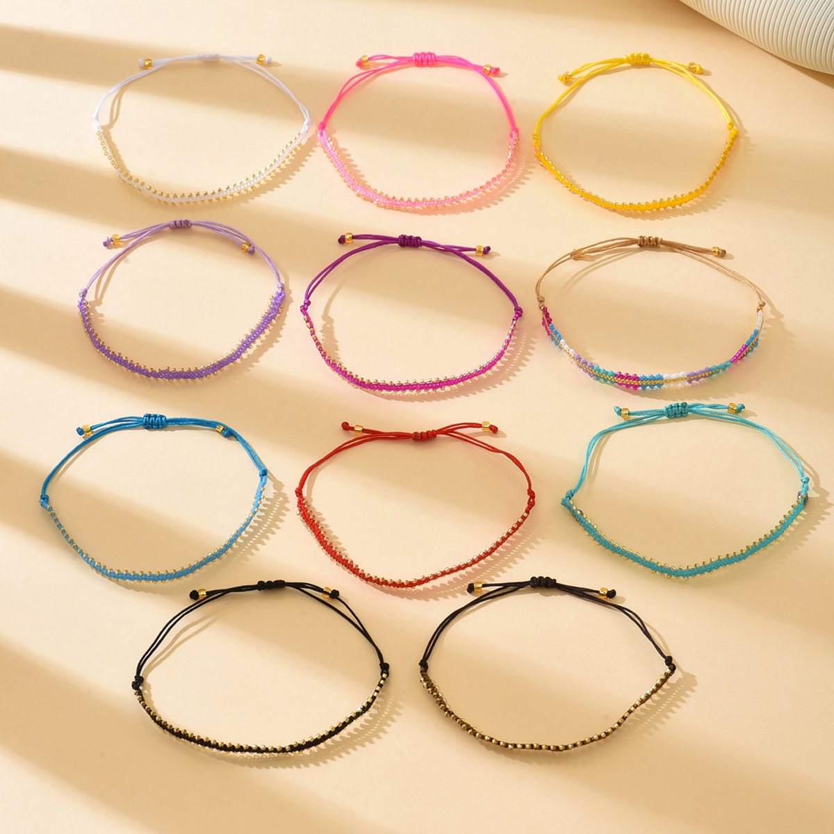 ZHONGVI-pulseras creativas de cuentas tejidas a mano, pulseras bohemias apilables con cuentas Miyuki, joyería colorida de playa Bohemia