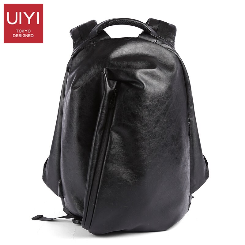 UIYI Brand Men's PVC Waterproof Prevent theft Backpack Casual Business Travel Charging School Student Zipper Men Backpac