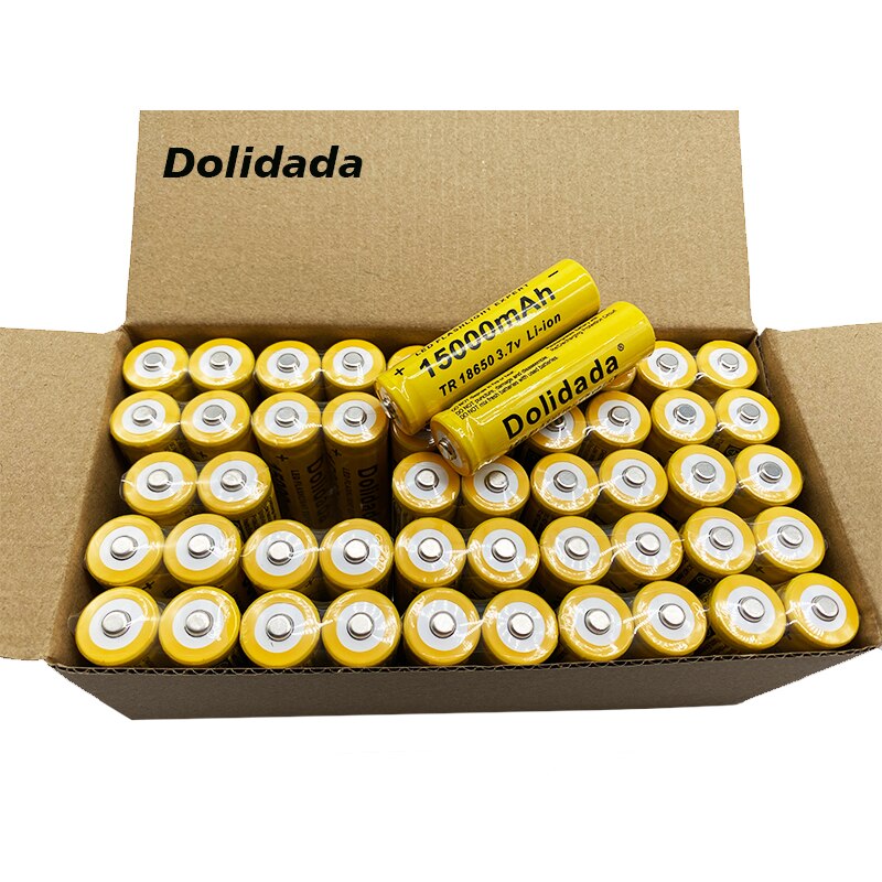 3.7V 15000 mAh 18650 lithium ion batteries Rechargeable battery For LED flashlight/Electronics