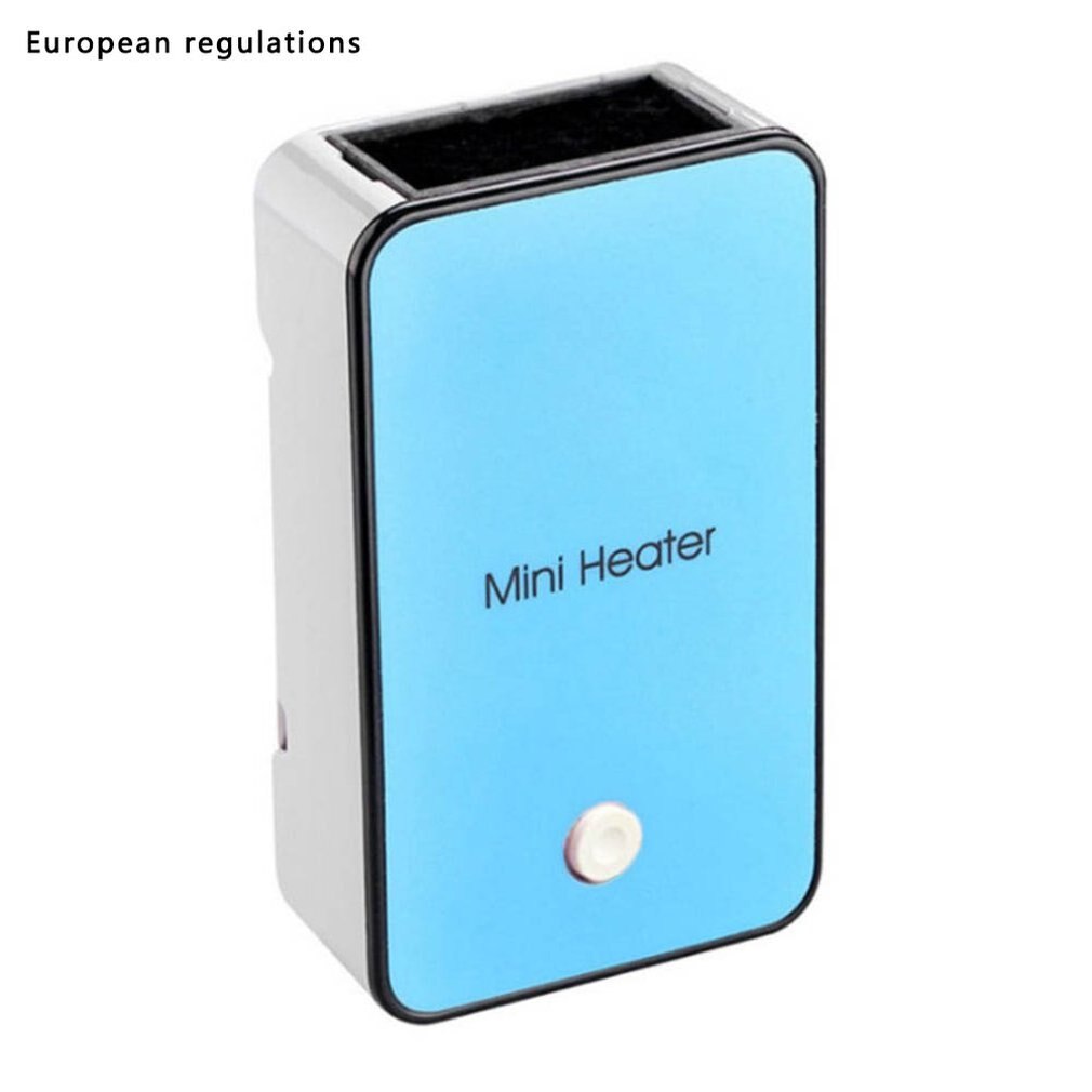 Mini Heater Kantoor Draagbare Desktop Kleine Kachel Student Slaapzaal Kleine Power Speed Heater: blue