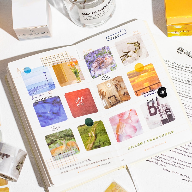 12PCS/LOT preface and sea series cute lovely decorative paper masking washi tape