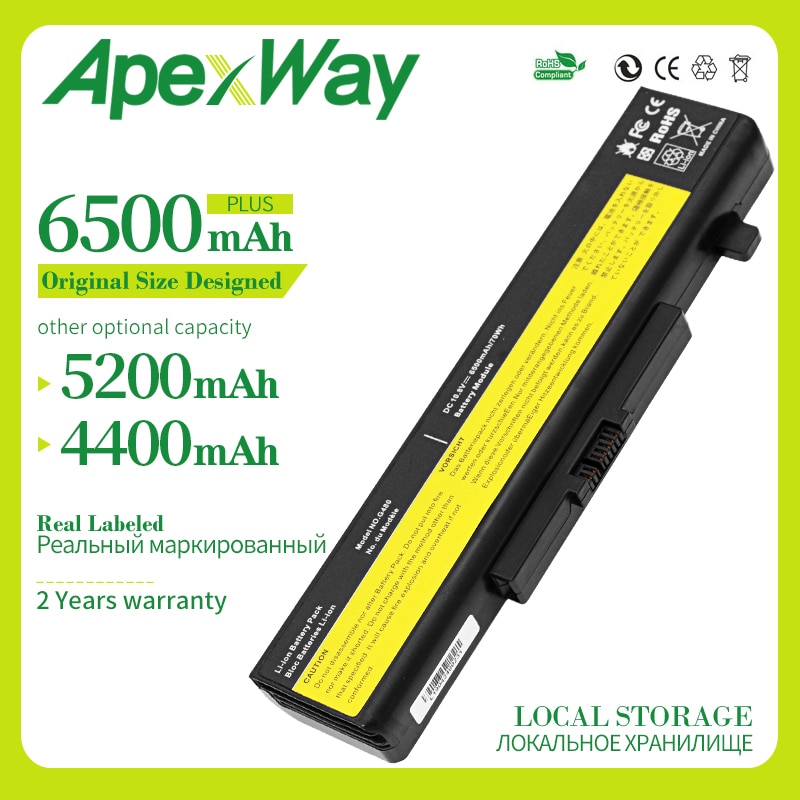 Apexway Laptop Battery for Lenovo Y580 Y480 G510 G580 G710 G480 Z480 Z580 Z585 L11M6Y01 L11L6Y01 L11L6F01 L11L6R01 L11N6R01