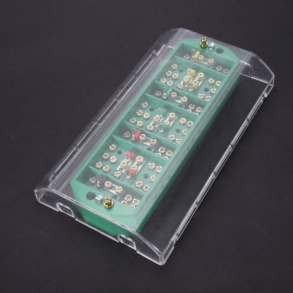 QFJ6/2080-4 Three Phase Wires Household Meter Terminal Row Electrical Enclosure Junction Box with Electric Cover