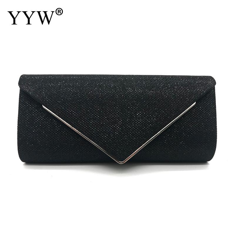 Luxus glänzend Damen Tasche Umschlag Kupplung funkeln Damen Hochzeit Taschen Handtaschen Bolsas Jahrgang Abend Taschen Für Frauen Geldbörse: Schwarz