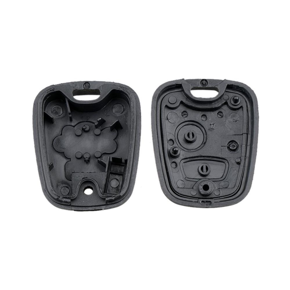 2Pc Lightweight Suitable for Peugeot 2-button Straight Car Key Shell 206 Mouth Without Embryo