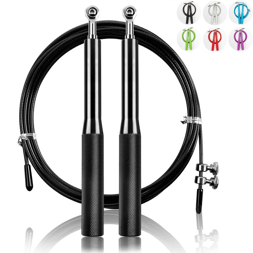 Fitness jump rope heavy steel wire speed jump rope boxing MMA training equipment gym sports jump rope for men and women
