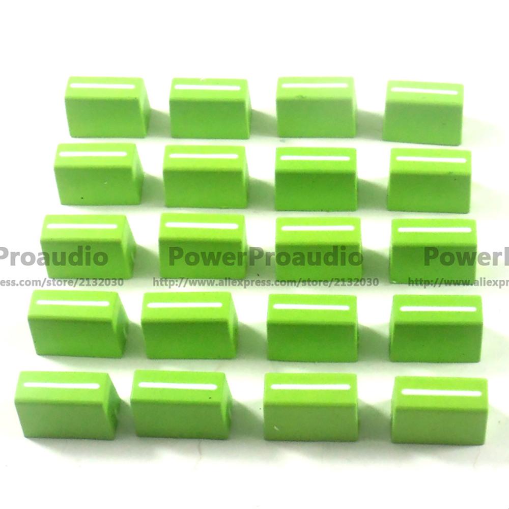 20 pz/lotto Verde Nuovo Canale Crossfader Fader Calotta Del Pomello Misura Per RANE 57 TTM57 TTM57sl TTM57mk2