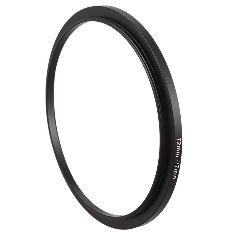 RISE-2X Camera Lens Filter Step Up Ring 49Mm-77Mm/72Mm-77Mm Adapter Zwart